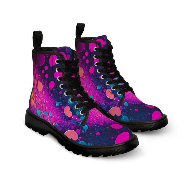 Women's Canvas Boots - Mermaid Sparkle