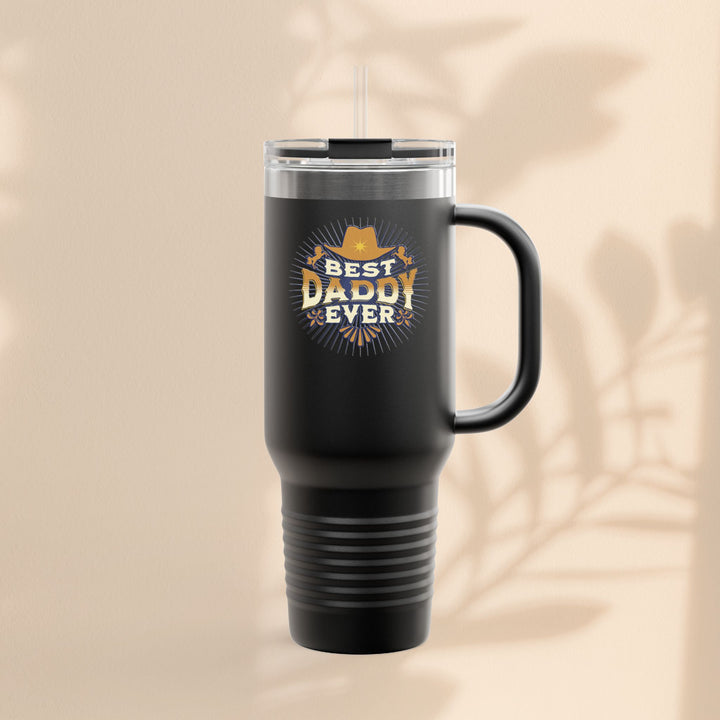 Best Dad Ever Insulated Travel Mug - 40oz Coffee Cup for Dad's Daily Adventures