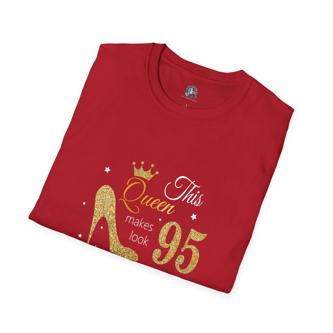 95 year old Fabulous Queen T-Shirt, Stylish Graphic Tee, Birthday Gift, Fashion Top, Statement Shirt