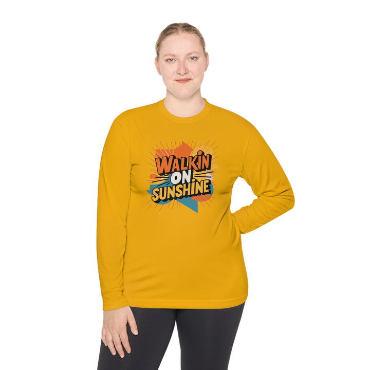 Unisex Lightweight Long Sleeve Tee - Walking On Sunshine