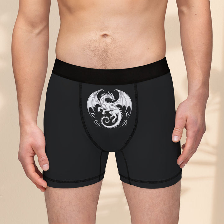 Dragon Graphic Men's Boxers, AOP Dragon Print, Men's Underwear Gift, Unique Boxers for Him, Comfortable Everyday Wear