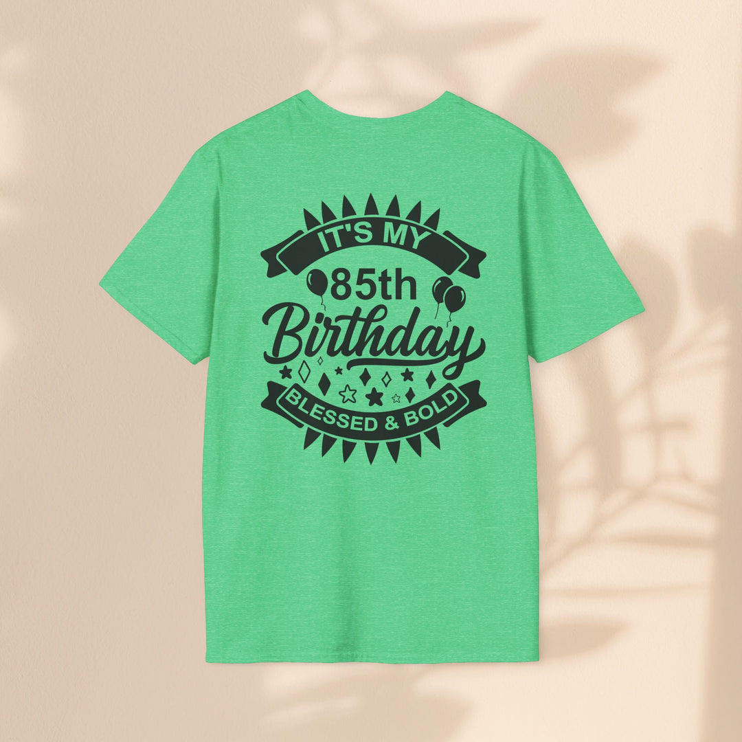 85th Birthday Celebration T-Shirt, Unisex Softstyle Tee for 85th Birthday, Milestone Birthday Gift, Birthday Party Outfit, Cute [...]