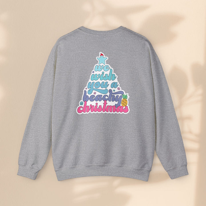 Unisex Heavy Blend™ Crewneck Sweatshirt - Beachy Christmas