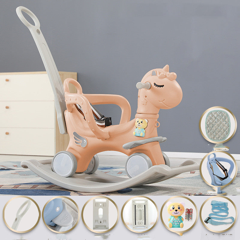 Baby Rocking Ride-On Cart Toy