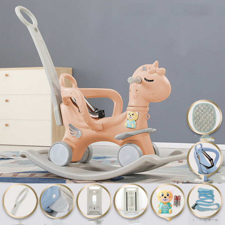 Baby Rocking Ride-On Cart Toy