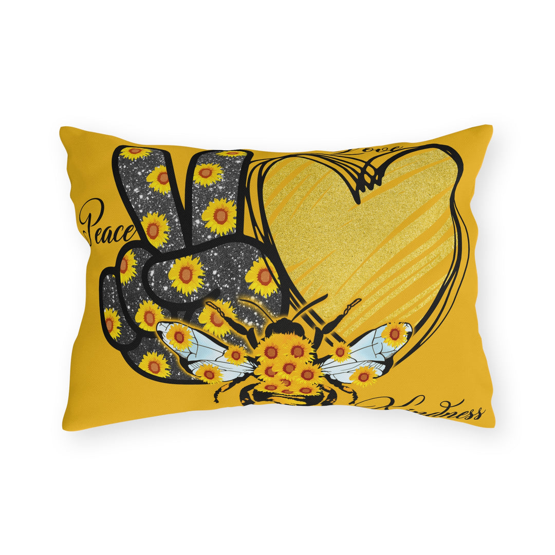 Outdoor Pillows - Peace, Love, Kindness