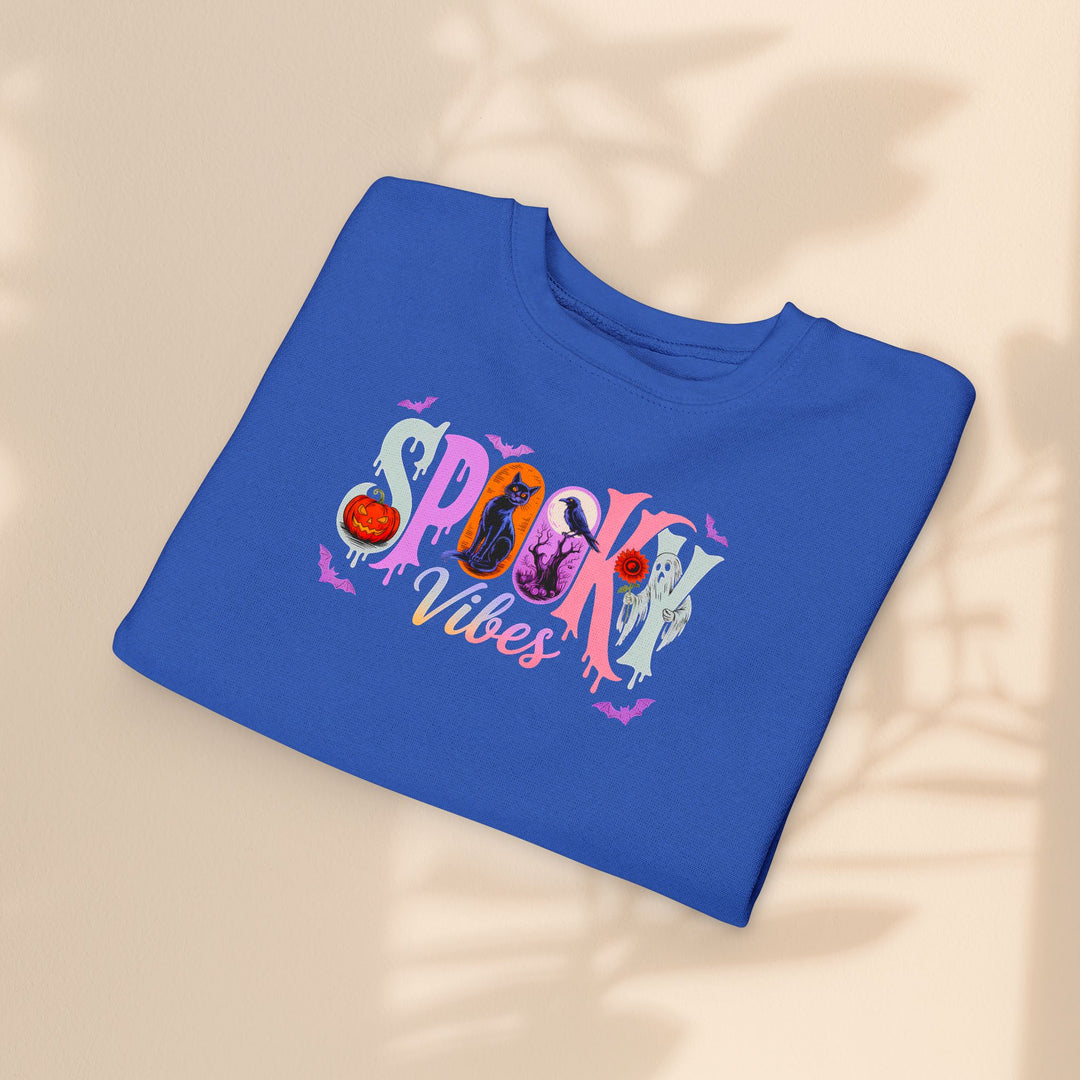 Toddler Spooky Vibes Sweatshirt - Halloween Kids Outfit
