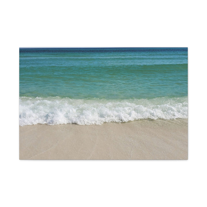 Beach Waves Matte Canvas Print – 1.25-Inch Stretched Seascape