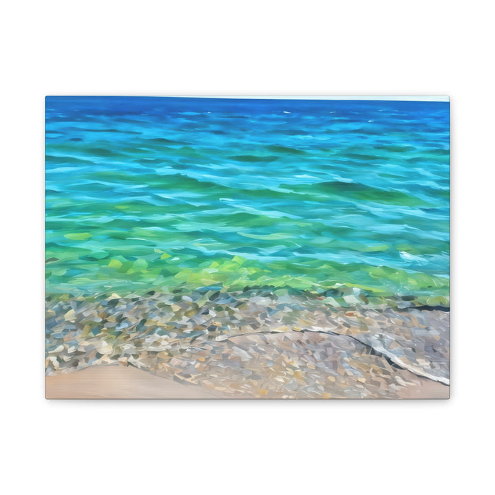 Coastal Serenity Seascape Canvas Art Print
