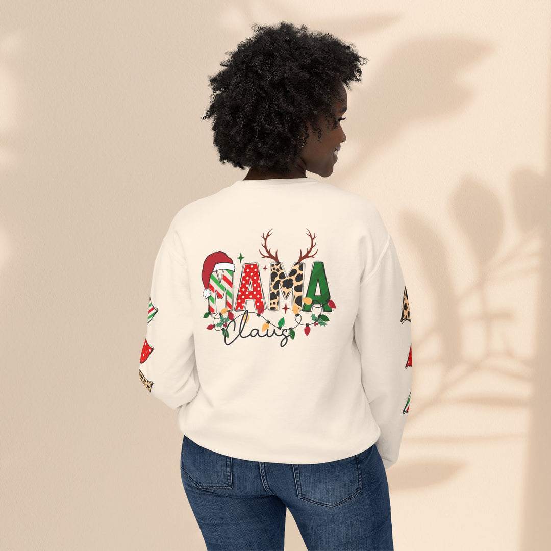 Mama Claus - Women's Lightweight Crewneck Sweatshirt