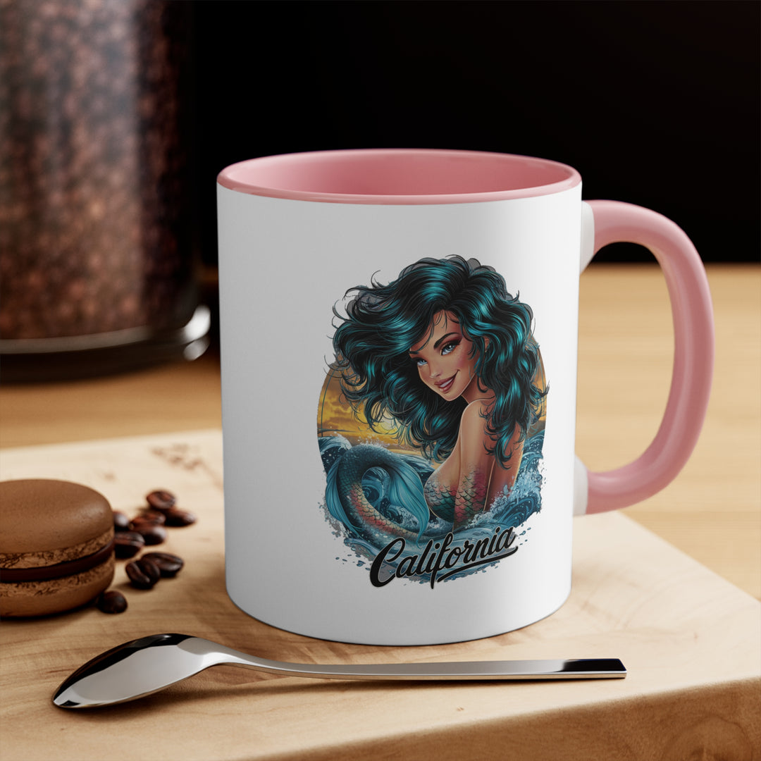 11oz Accent Mug - California Mermaid