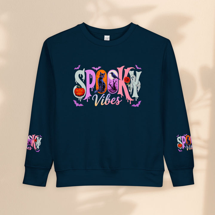 Toddler Spooky Vibes Sweatshirt - Halloween Kids Outfit