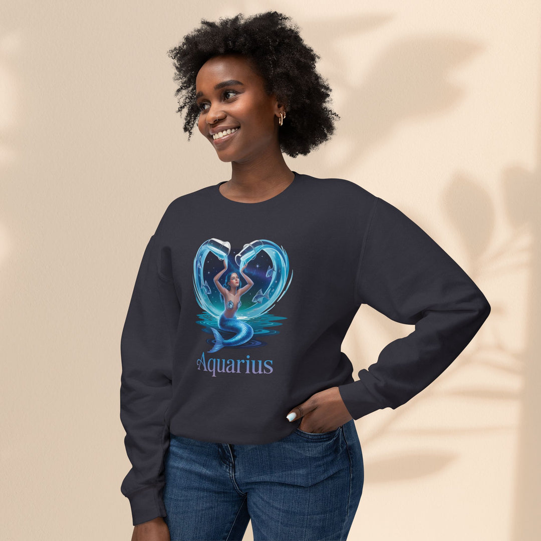 Aquarius Unisex Crewneck Sweatshirt, Zodiac Gifts, Astrology Apparel, Horoscope Sweatshirt, Birthday Gifts