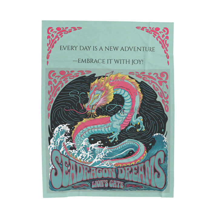 Velveteen Plush Blanket - Sea Dragon Dreams