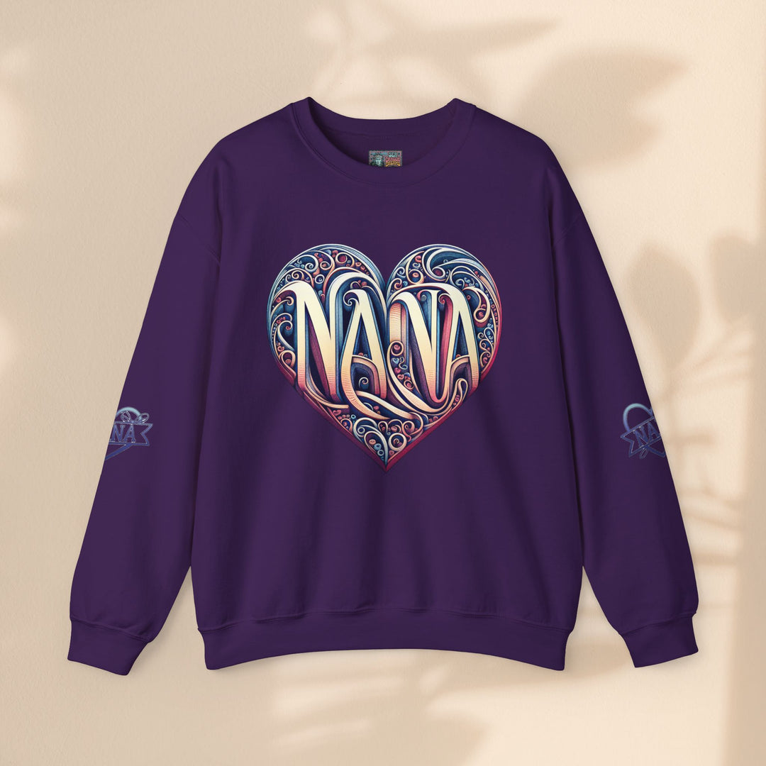 Nana Heart Design Unisex Crewneck Sweatshirt - Cozy Gift for Grandmothers