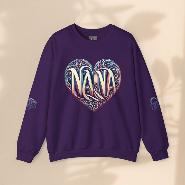 Nana Heart Design Unisex Crewneck Sweatshirt - Cozy Gift for Grandmothers