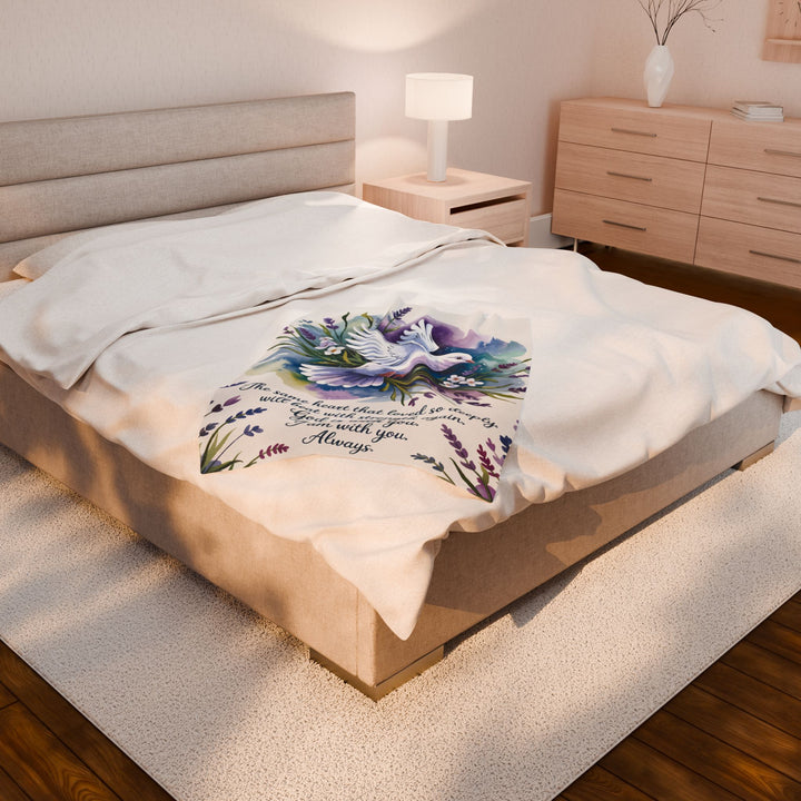 “The Same Heart” Velveteen Plush Blanket – For Strength, Healing & Love