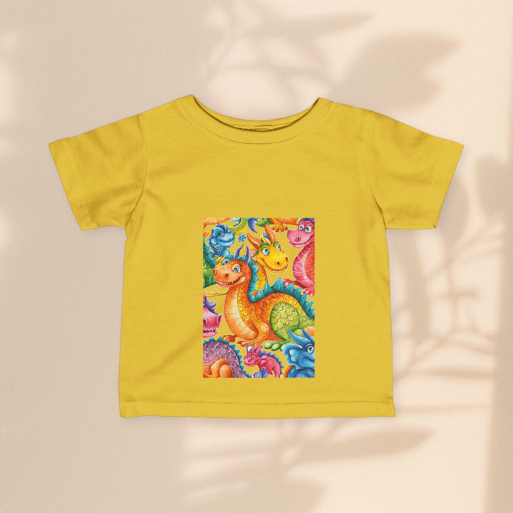 Infant Fine Jersey Tee - Happy Dragons