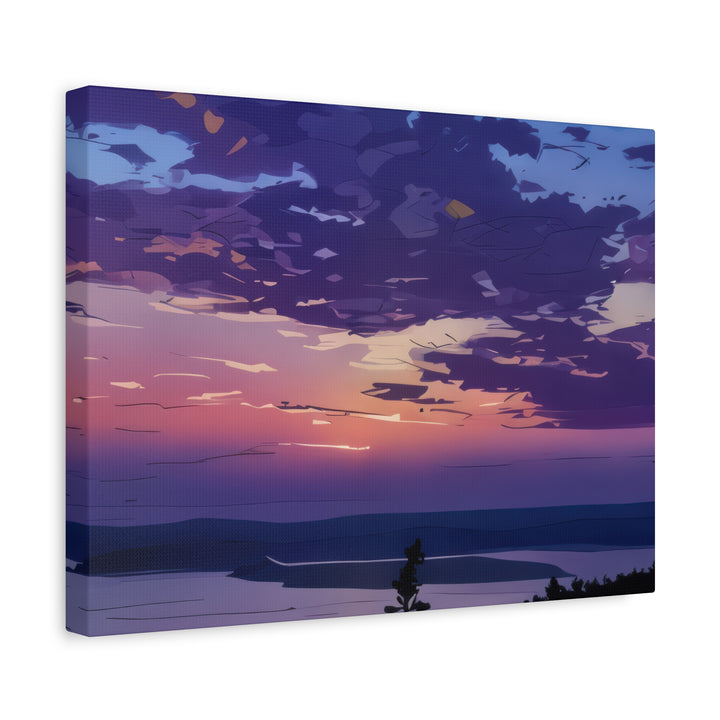 Elegant Sunset Canvas Print for Bedroom and Living Room