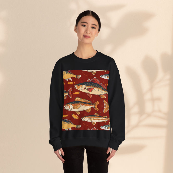 Unisex Heavy Blend™ Crewneck Sweatshirt - Red Fish