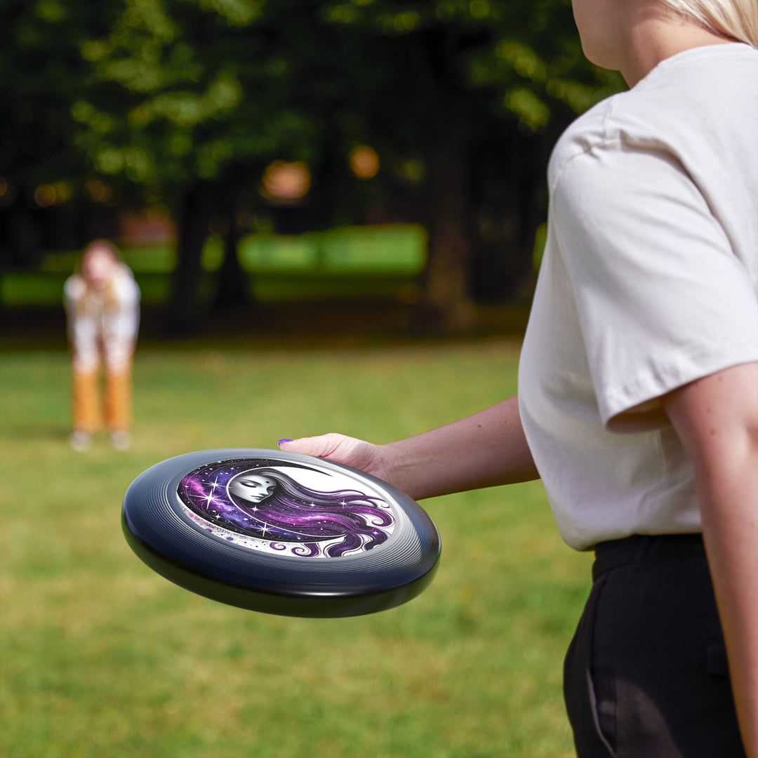 Moon Goddess Cosmic Art Frisbee – Dreamy Galaxy Flying Disc for Outdoor Fun & Gifts