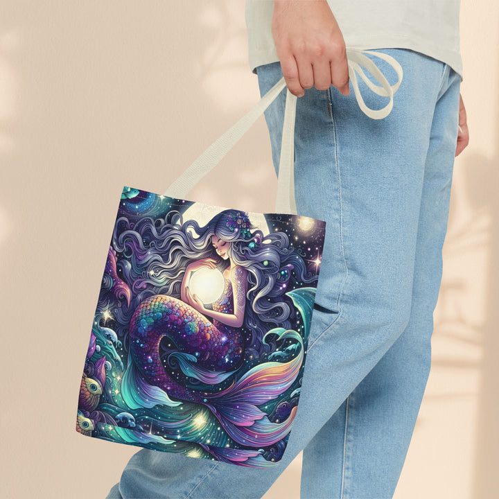 Celestial Mermaid Secret Tote Bag – Stylish Reusable Beach Trip Bag