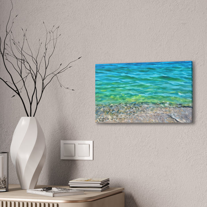 Coastal Serenity Seascape Canvas Art Print