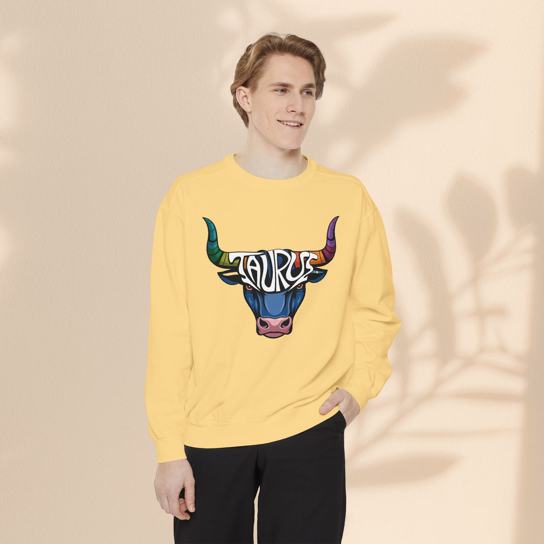 Unisex Garment-Dyed Sweatshirt - Taurus