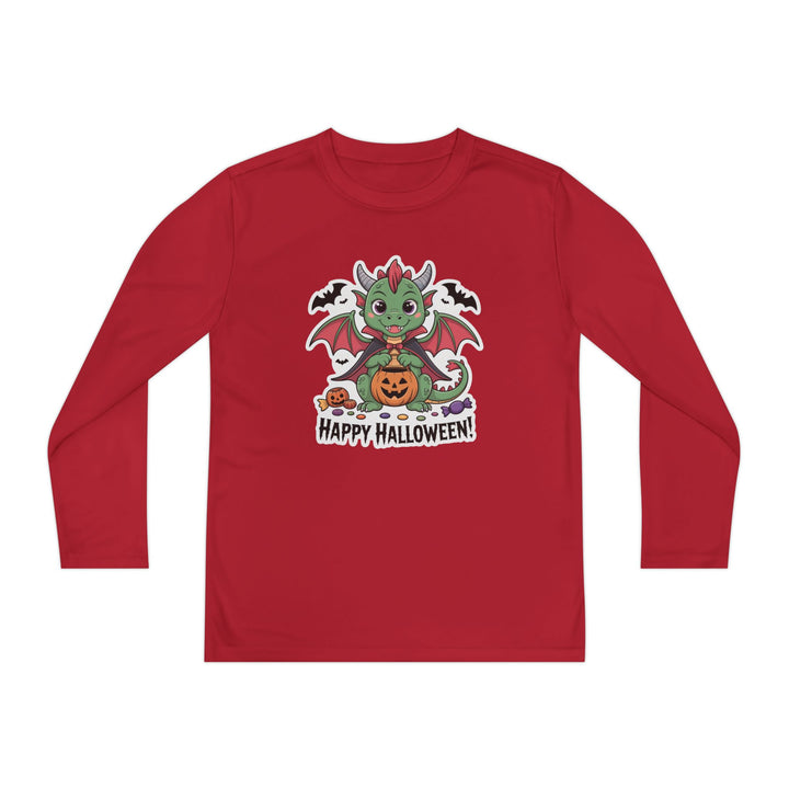 Halloween Youth Long Sleeve Tee, Cozy Tee for Kids, Spooky Costume Alternative, Perfect for Halloween Parties, Trick-Or-Treating