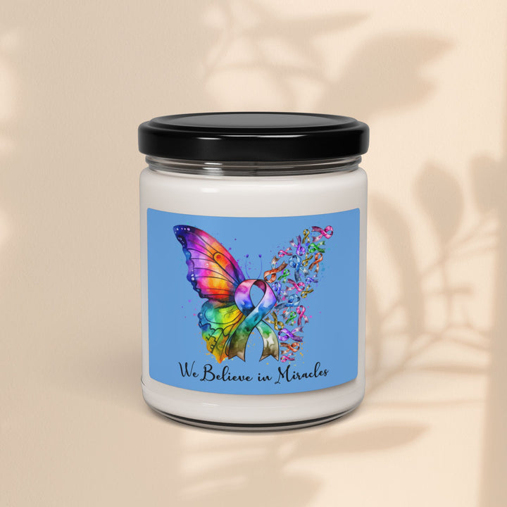 Candle - We Believe In Miracles Encouragement Scented Soy Candle, 9oz