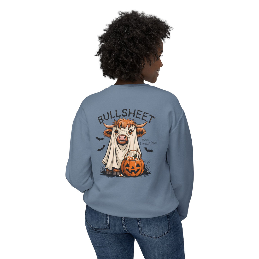 Cute Halloween Bullsheet Cow Sweatshirt