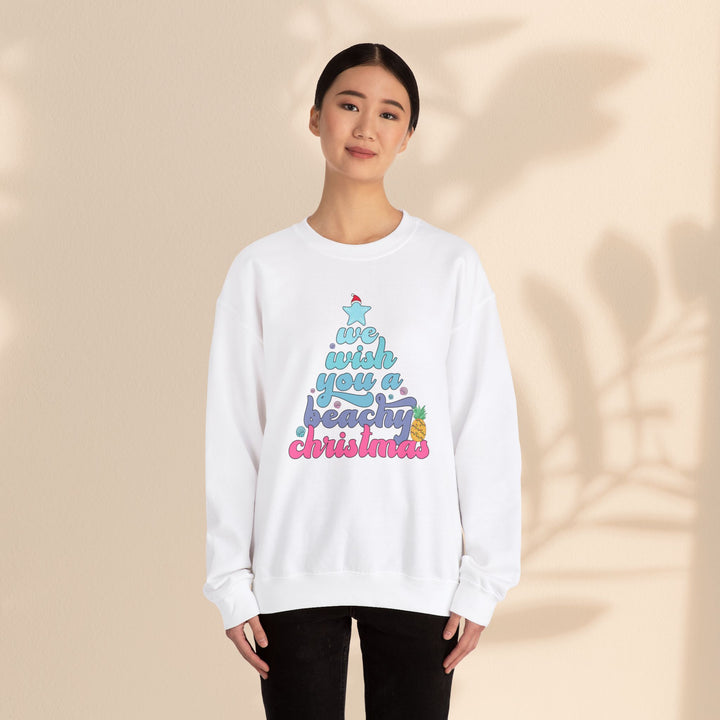 Unisex Heavy Blend™ Crewneck Sweatshirt - Beachy Christmas