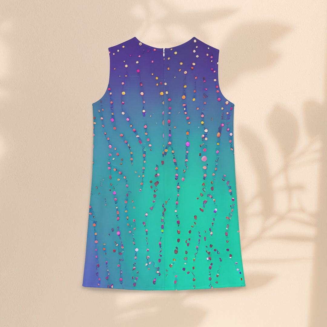 A-line Sleeveless Dress  - Magic of Water