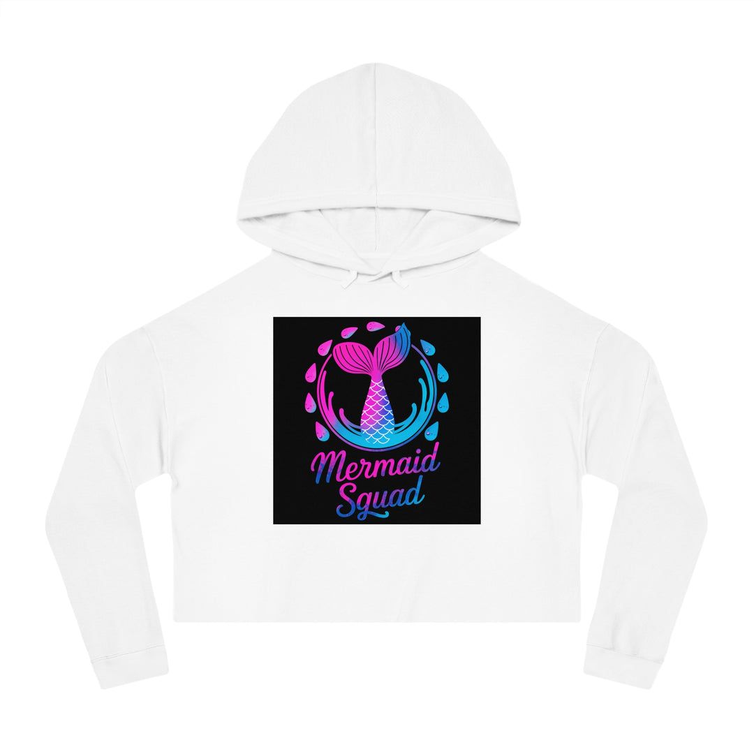 Women’s Cropped Hooded Sweatshirt - Mermaid Squad