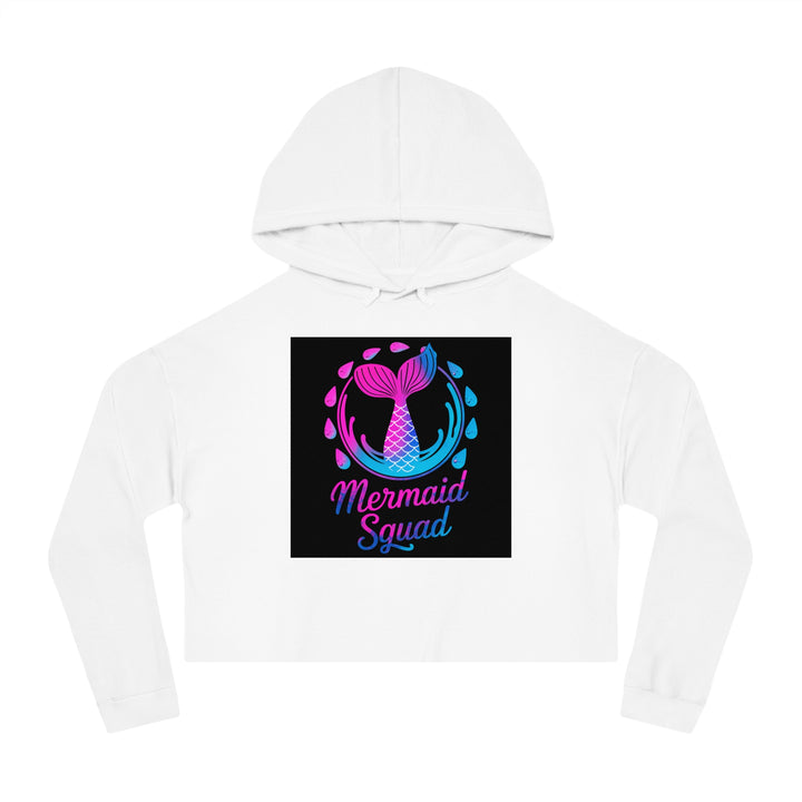 Women’s Cropped Hooded Sweatshirt - Mermaid Squad