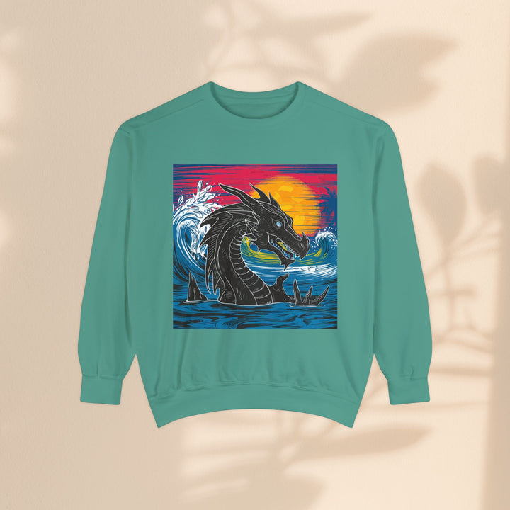 Unisex Garment-Dyed Sweatshirt - Conquering Dragon