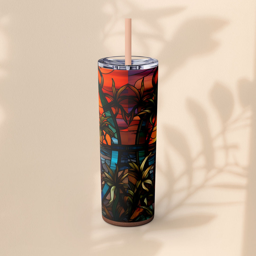 Skinny Tumbler with Straw, 20oz - Crabby