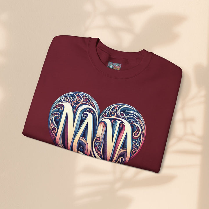 Nana Heart Design Unisex Crewneck Sweatshirt - Cozy Gift for Grandmothers