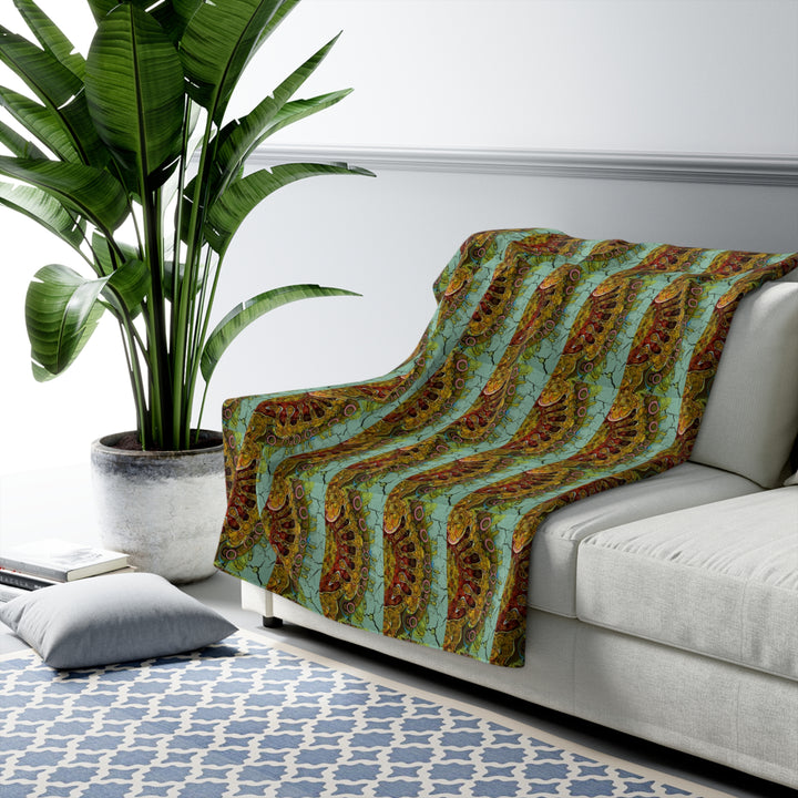 Transformation Sherpa Fleece Blanket – Cozy Inspirational Throw for Home & Gifts