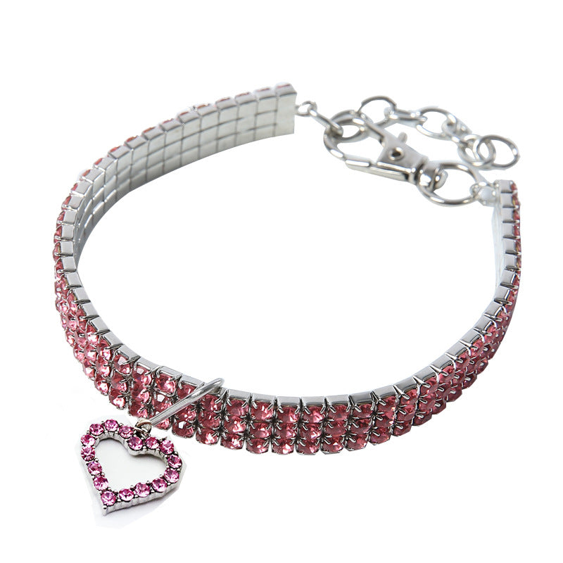 Heart-Shaped Pet Necklace and Collar Accessory