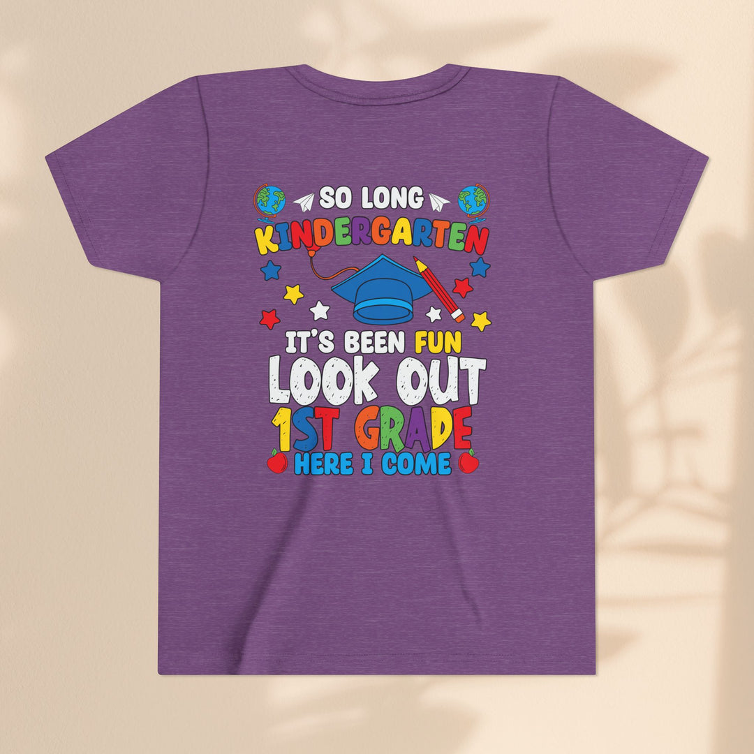 Look Out First Grade Here I Come T-Shirt - Graduation Celebration Tee, Kindergarten to 1st Grade Transition T-Shirt,