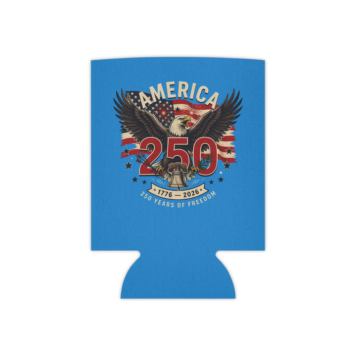 America 250 Can Cooler — Patriotic Eagle 1776–2026 Beer Koozie