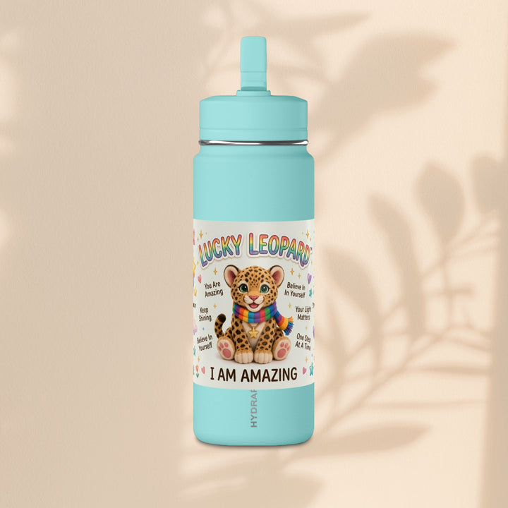 Lucky Leopard Kids Water Bottle | Brave Buddies™