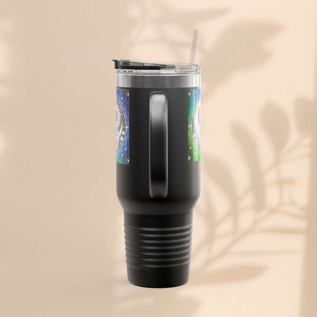 Galaxy Dragon Insulated Travel Mug - 40oz Eco-Friendly Water Bottle, Perfect for Camping, Road Trips, Gifts for Him/Her, Motivational Cup