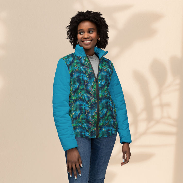 Women’s Puffer Jacket (AOP) - Mermaid Home