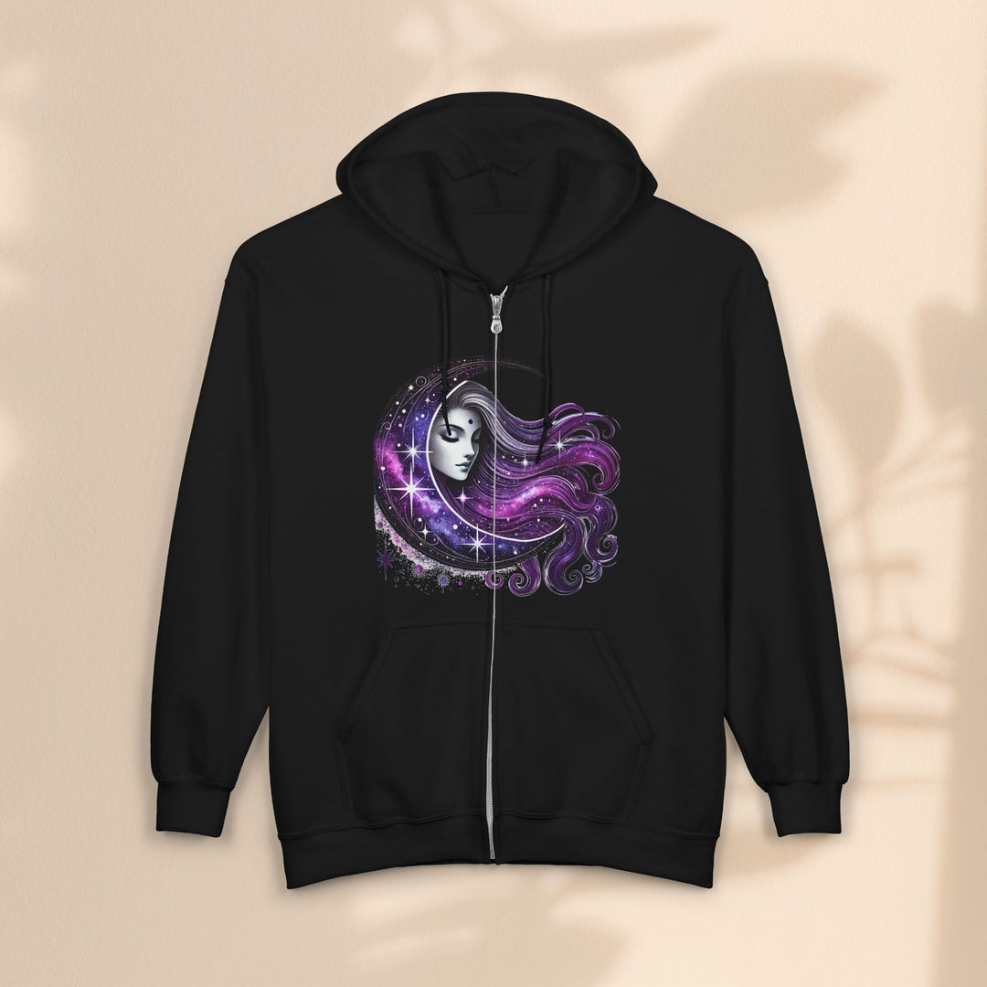 Moon Goddess - Unisex Heavy Blend™ Full Zip Hooded Sweatshirt