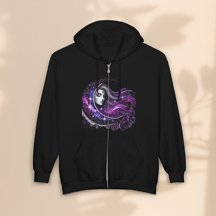 Moon Goddess - Unisex Heavy Blend™ Full Zip Hooded Sweatshirt