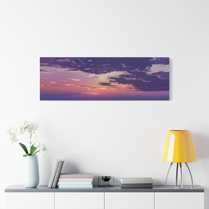 Elegant Sunset Canvas Print for Bedroom and Living Room