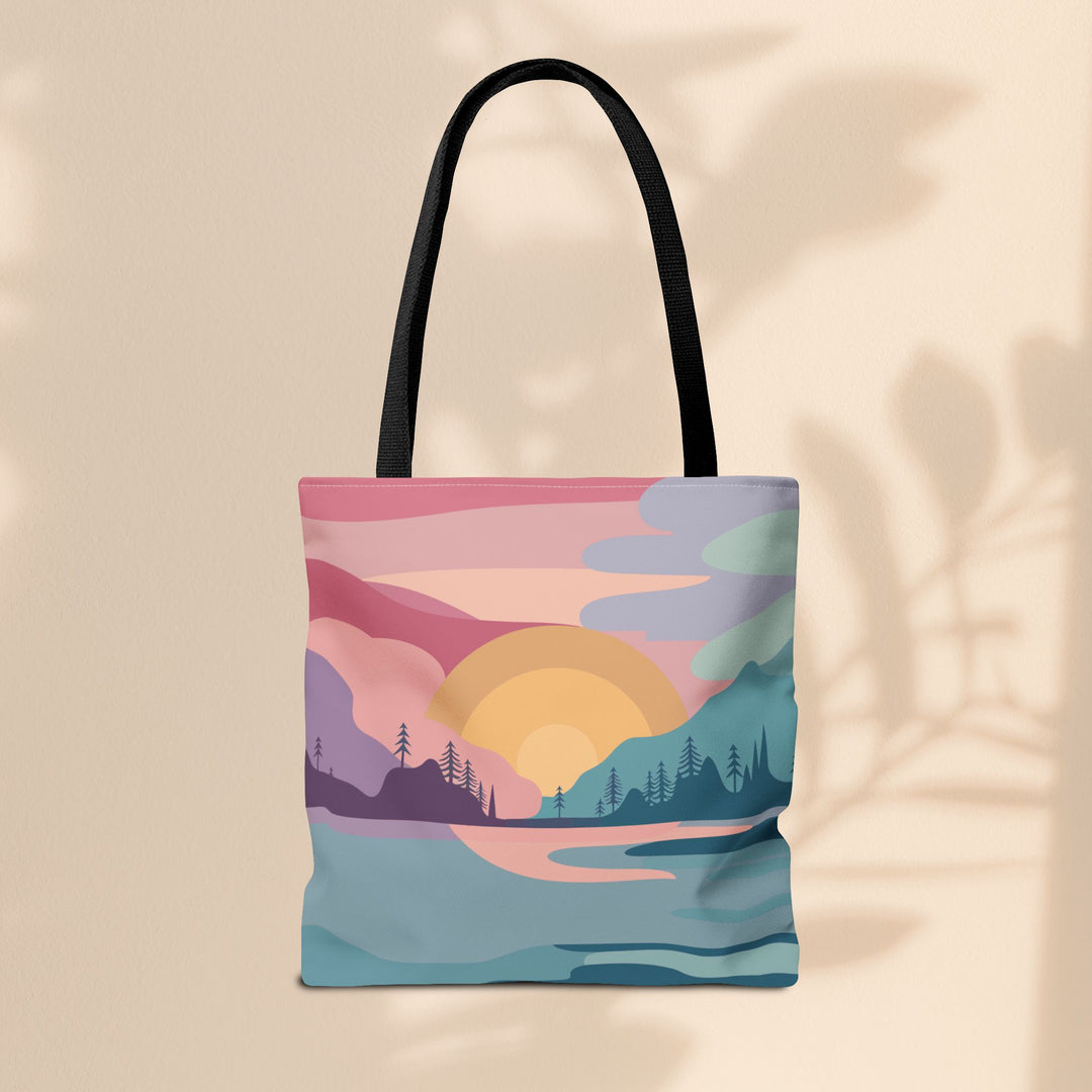 Tote Bag (AOP) - Pastel Scene