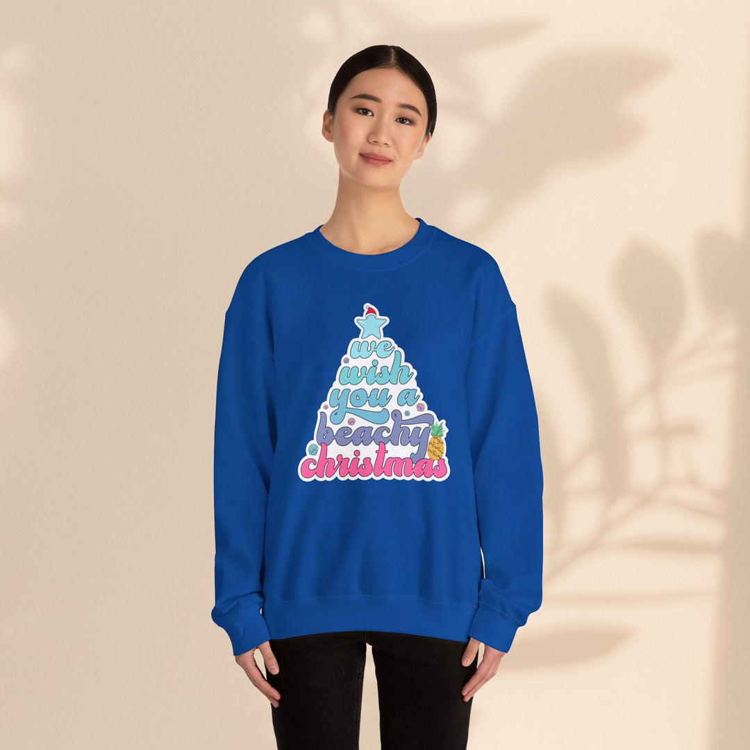 Unisex Heavy Blend™ Crewneck Sweatshirt - Beachy Christmas